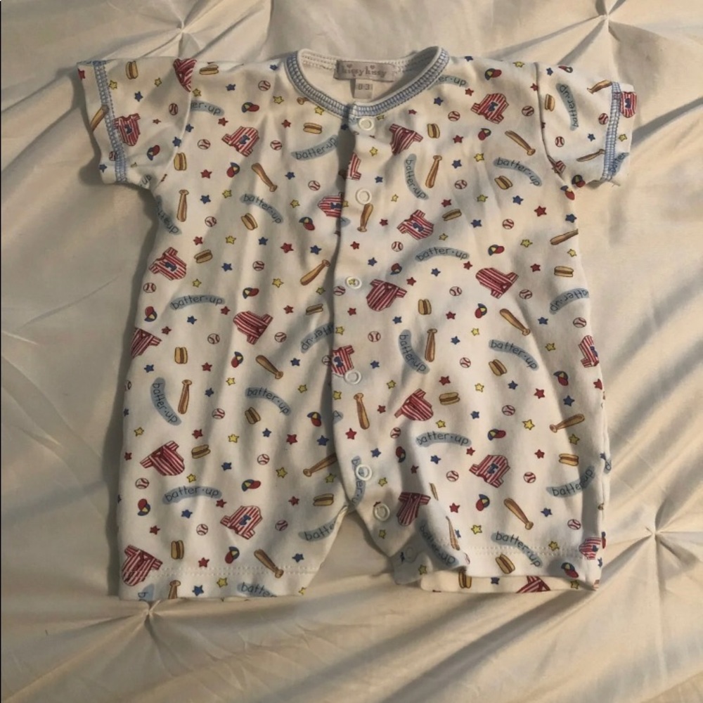 Kissy Kissy Baseball Boy Romper